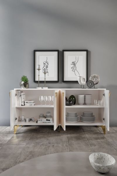 Dubai - 160 Cm Konsol EKRU GOLD