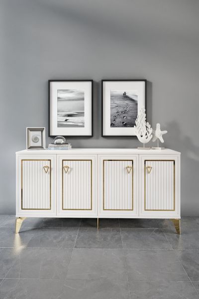 Trend - 160 Cm Konsol EKRU GOLD