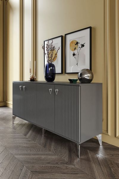 Zeugma - 160 Cm Konsol ANTRASİT GÜMÜŞ